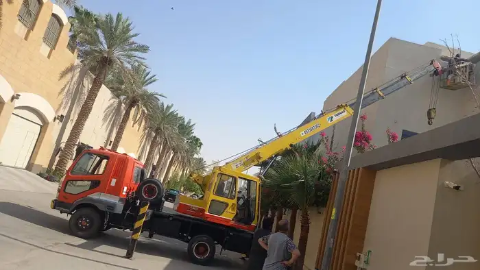 رافعة ونش و كرين سبعة وسطحه ثلاثه طن ايجار يوميات مشاوير 3