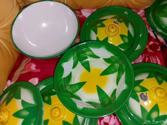 صحون غضار قديمه 8