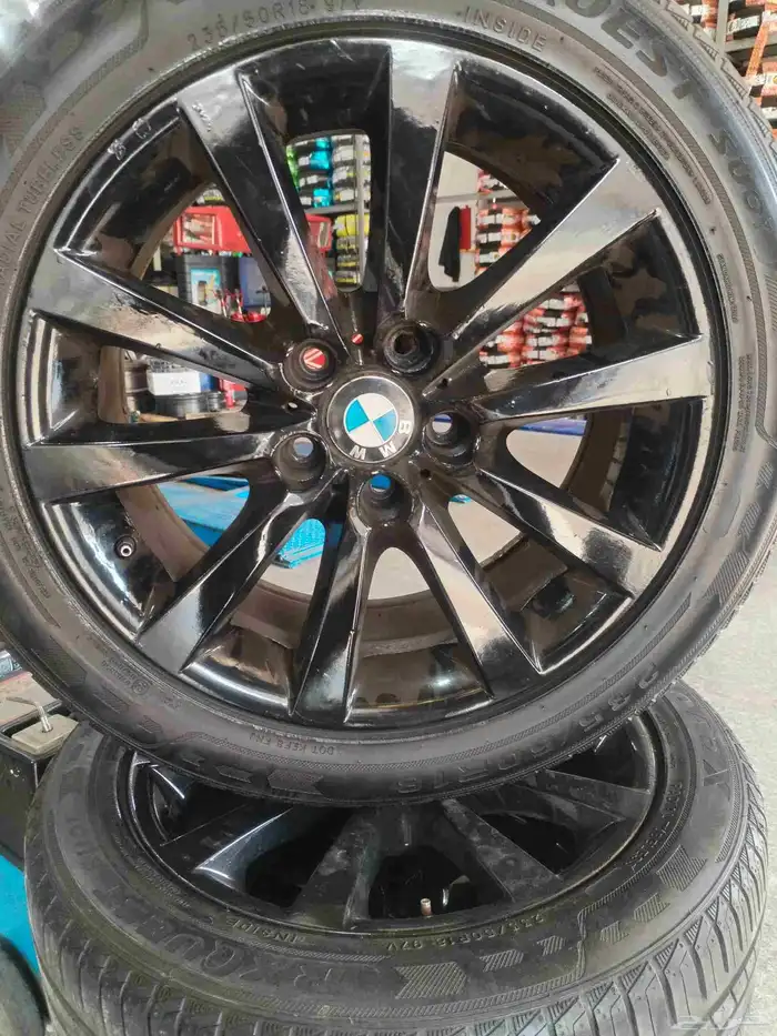 جنوط بي ام دبليو مقاس 18 أصلي وكالة كما موضح في الصور والفيد 1