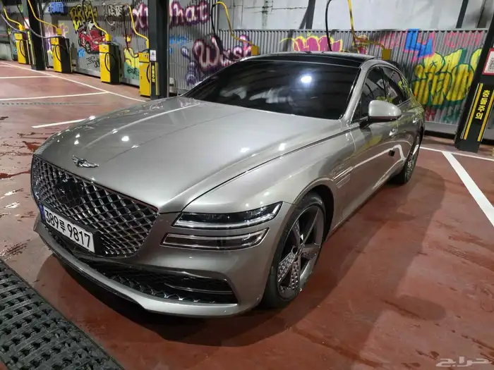 جينيسيس G80 ديزل 2021 فل مشحونه بالباخرة الان جايه من كوريا 0