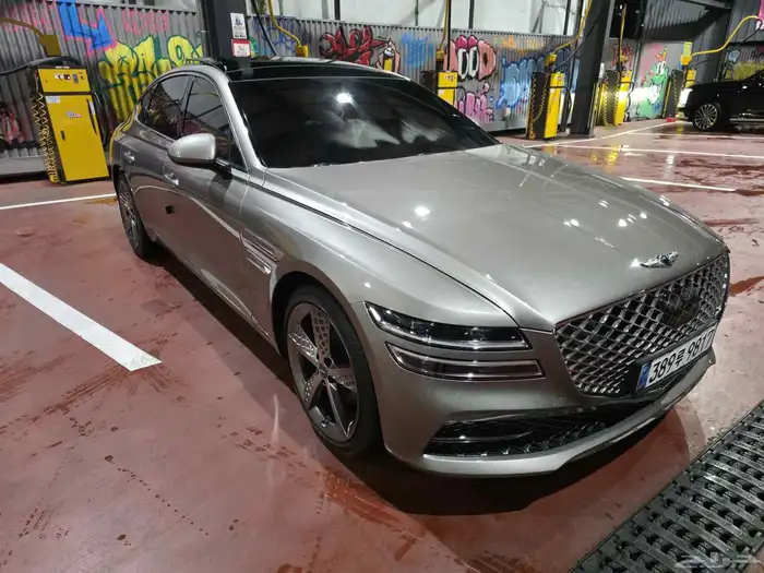 جينيسيس G80 ديزل 2021 فل مشحونه بالباخرة الان جايه من كوريا 2