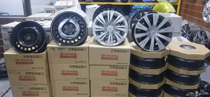 جنوط حديد كامري 2025 مع طيسها اصلية وكالة على الشرط 0