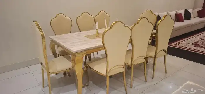طاوله اكل 8 اشخاص رخام 1