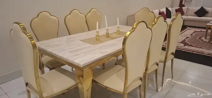 طاوله اكل 8 اشخاص رخام 4