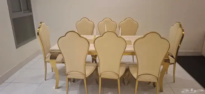 طاوله اكل 8 اشخاص رخام 0