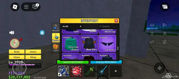 حساب لعبة بلوكس فروت 13