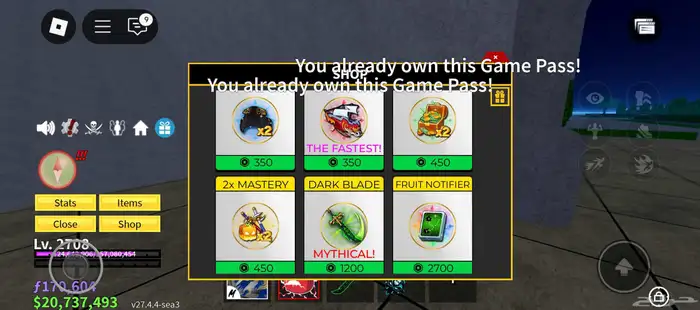 حساب لعبة بلوكس فروت 20