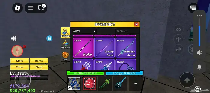 حساب لعبة بلوكس فروت 5