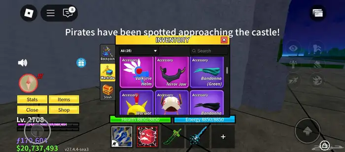 حساب لعبة بلوكس فروت 11