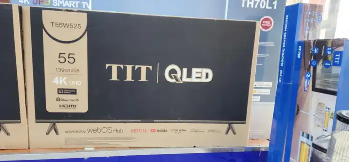 اقل اسعار شاشات تلفزيون سمارت4k QLED توصيل وتركيب فوري مجاني 4