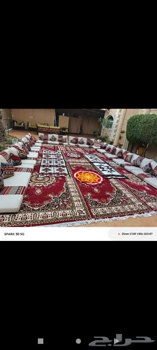 يوجد لدينا كراسي طاولات جلسات شعبيه جلسات مغربيه كنب وقهوجين 0