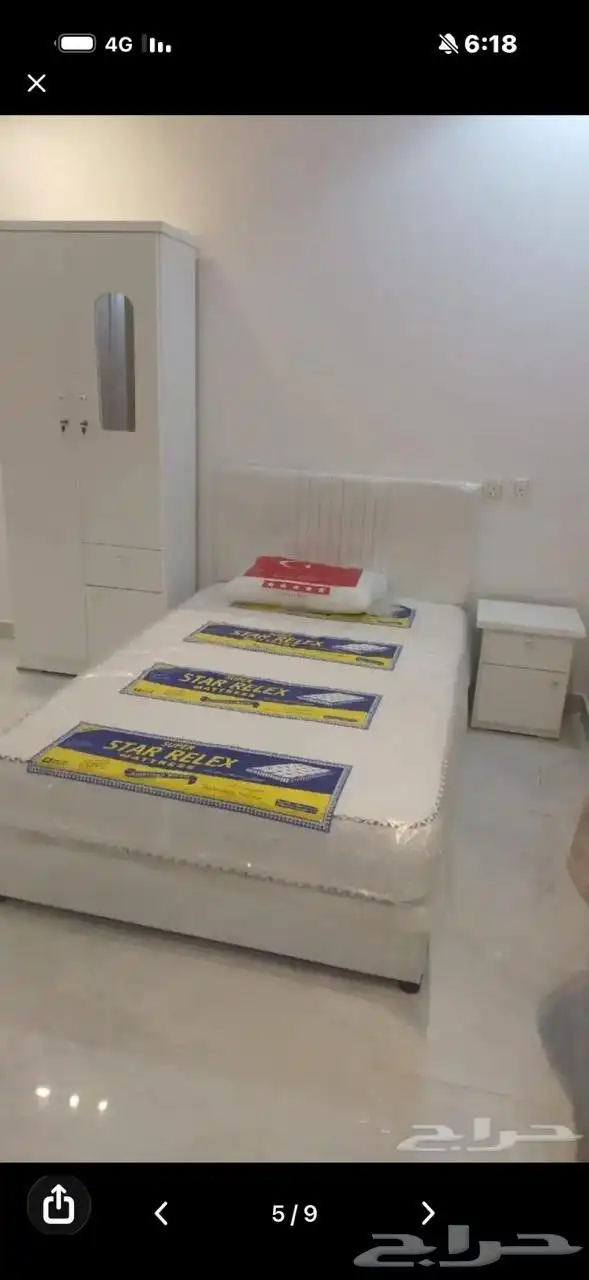 غرفة نفر ونص مكونة من 5قطع اجمالي 650فقط 1