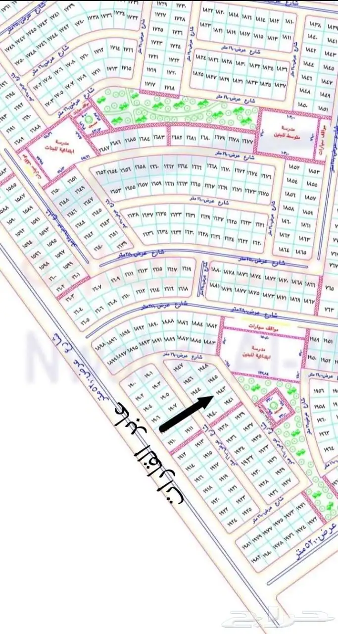 للبيع نص ارض في مخطط جوهره العروس النجمة 0