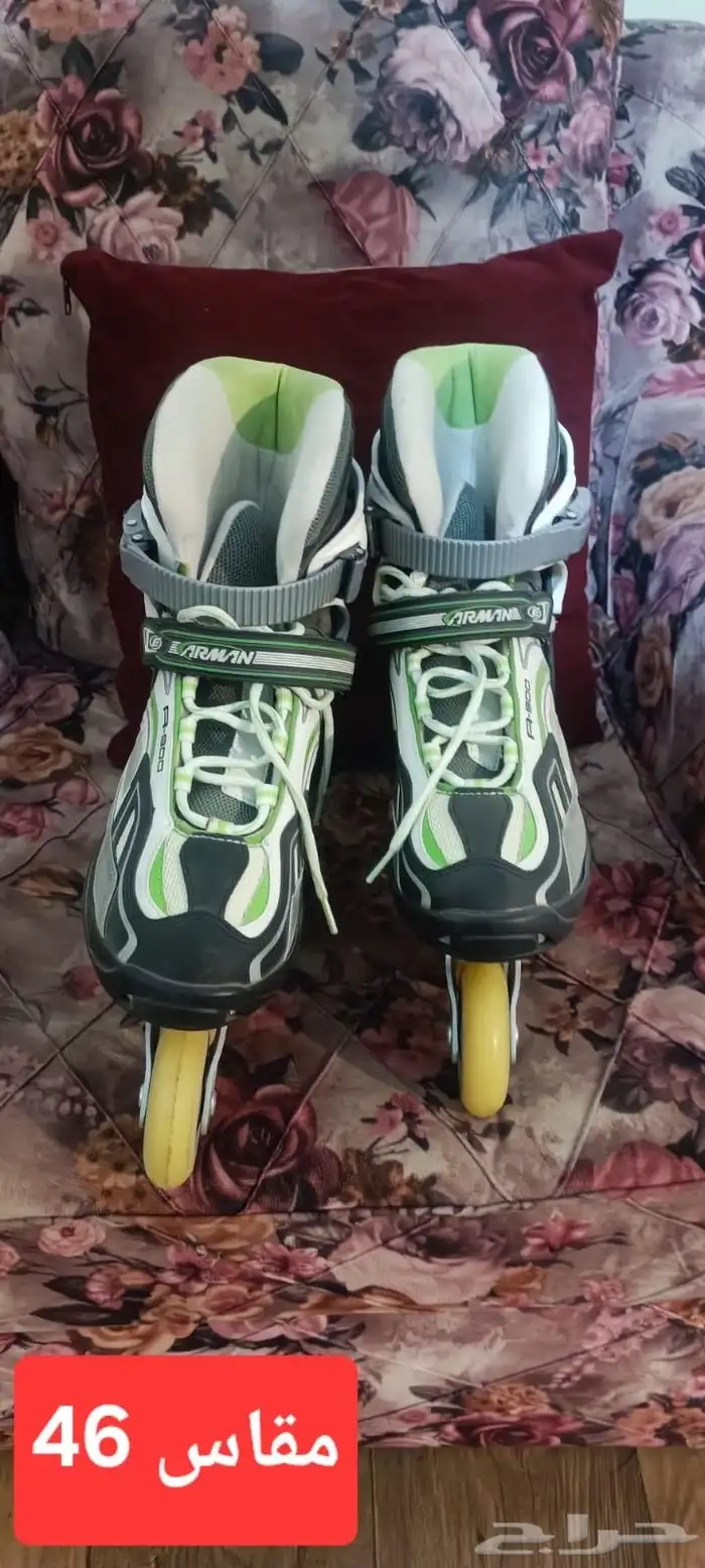 حذائين تزلج سكيتي عجلات صف واحد 1