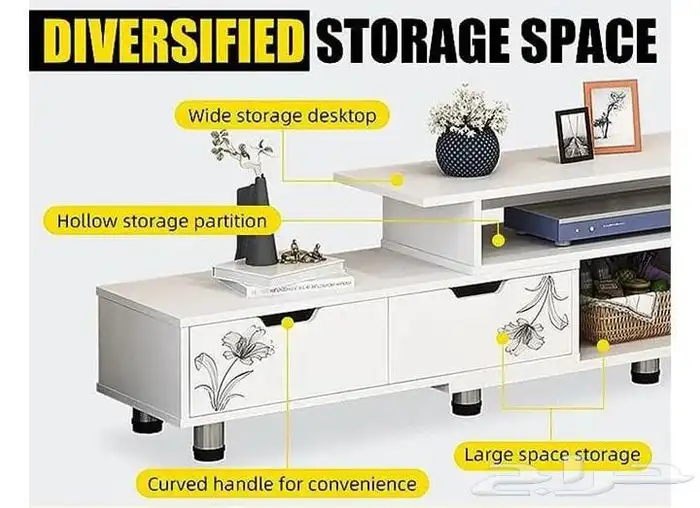 طاوله ديكور بلازما جديده بالكرتون 3