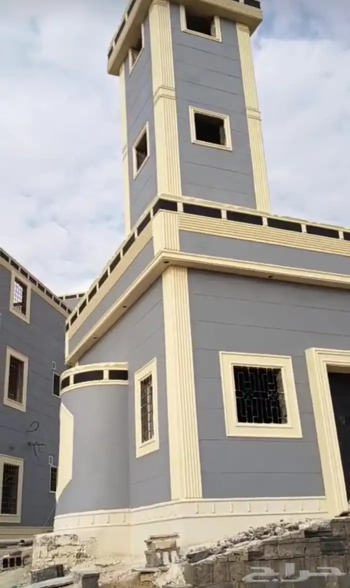 معلم ديكورات خارجيه سمنت ابيض بديل الحجر الطبيعي 0