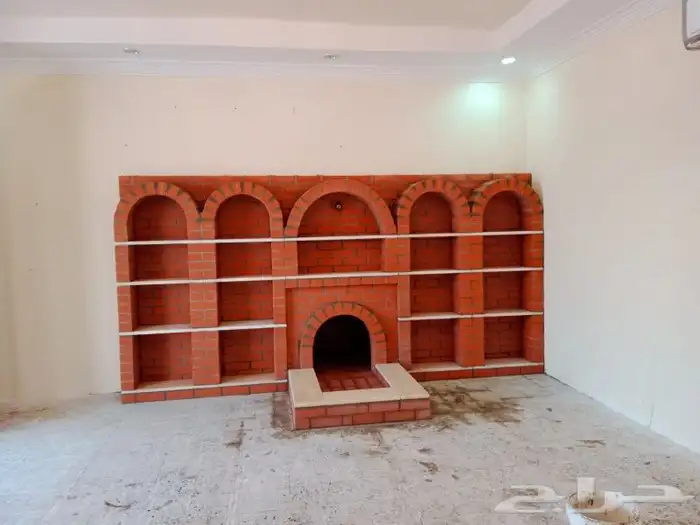 بيوت شعر مشب نار مشب رخام قرميد جمالون تلبيس قماش 7