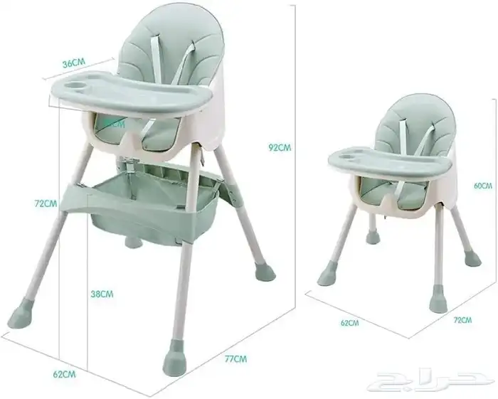 كرسي طعام للاطفال الون وردي 9