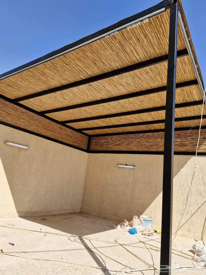 مظلات سواتر وجلسات الخيزران الباكستاني والقش 6