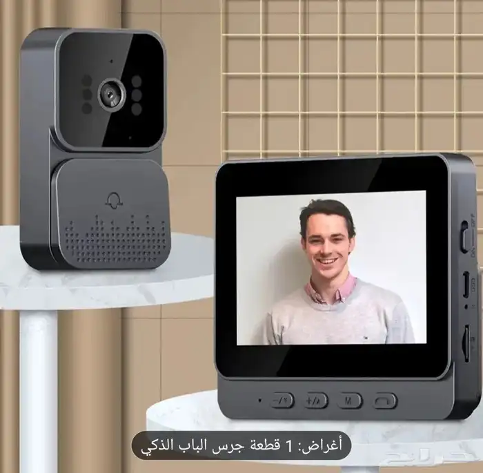 جرس لاسلكي مزود بكاميرا و انتركم 1
