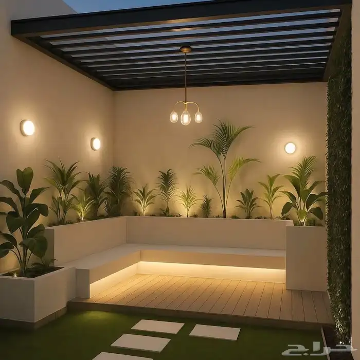 جلسات شتوية جلسات خارجية تنسيق حدائق جلسات زجاجية خارجية جده 7