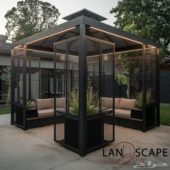 جلسات شتوية جلسات خارجية تنسيق حدائق جلسات زجاجية خارجية جده 3