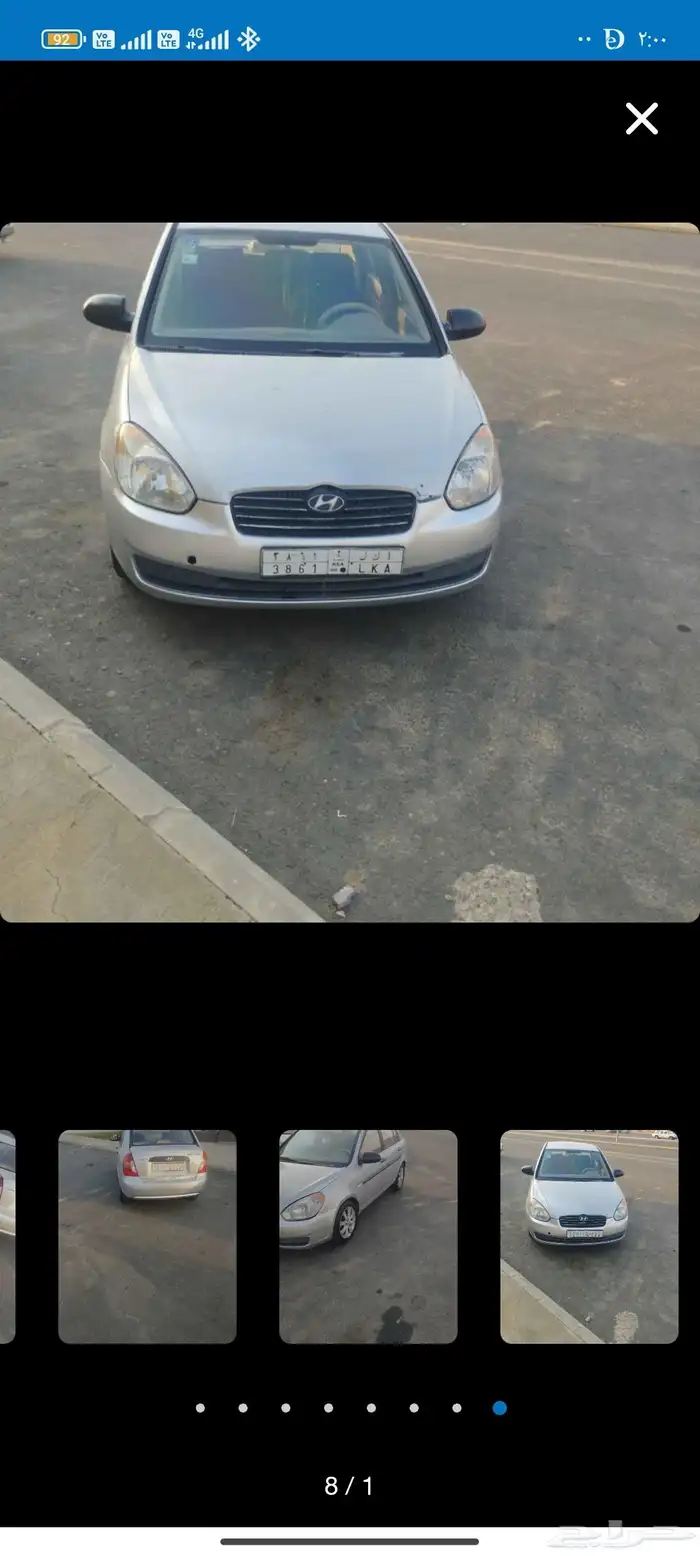 اكسنت موديل 2009 قير عادي مافيها شي غير الكبود مغير فقط وشكر 17