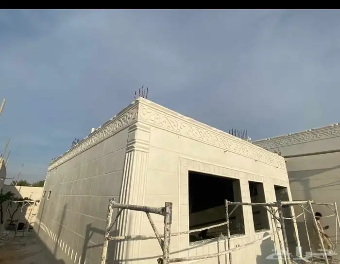 ديكورات خارجيه لياسه ملونه . بديل الحجر 4