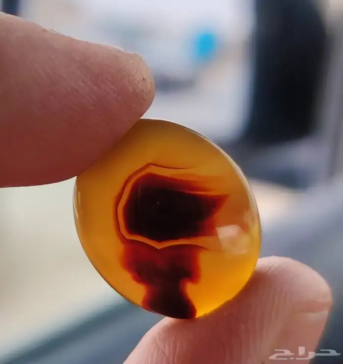 حجر عقيق يمني مصور 0