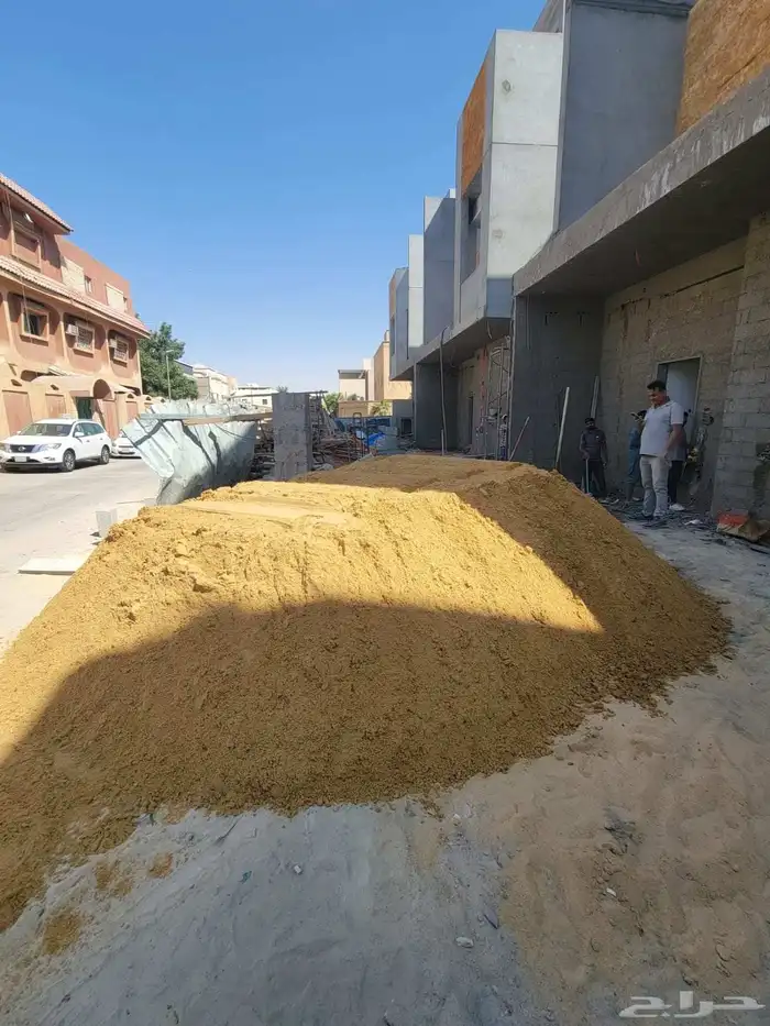 رمل دفان بلاط لياسه بحص كساره صبيز زيرو رمل بناء حفر ردم 5