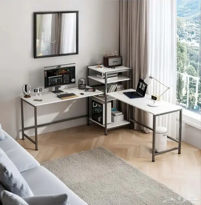 مكتب شكل حرف ال L 0