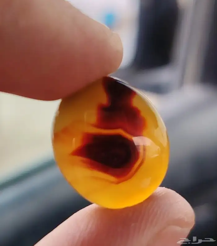 حجر عقيق يمني مصور 1