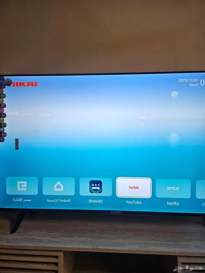 شاشه نيكاي 55 بوصه 4k شبه جديد مع الريموت 1
