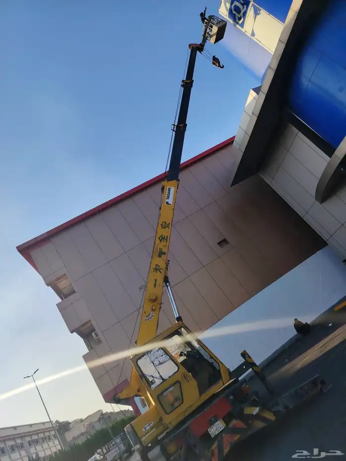 رافعه ونش كرين للايجار الطائف صندوق باسكت سله لرفع العمال وو 3