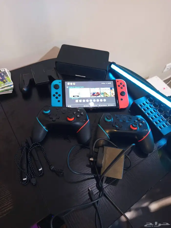 جهاز نينتندو سويتش أولد مع يدين و مساحه زياده256 قيقا 6