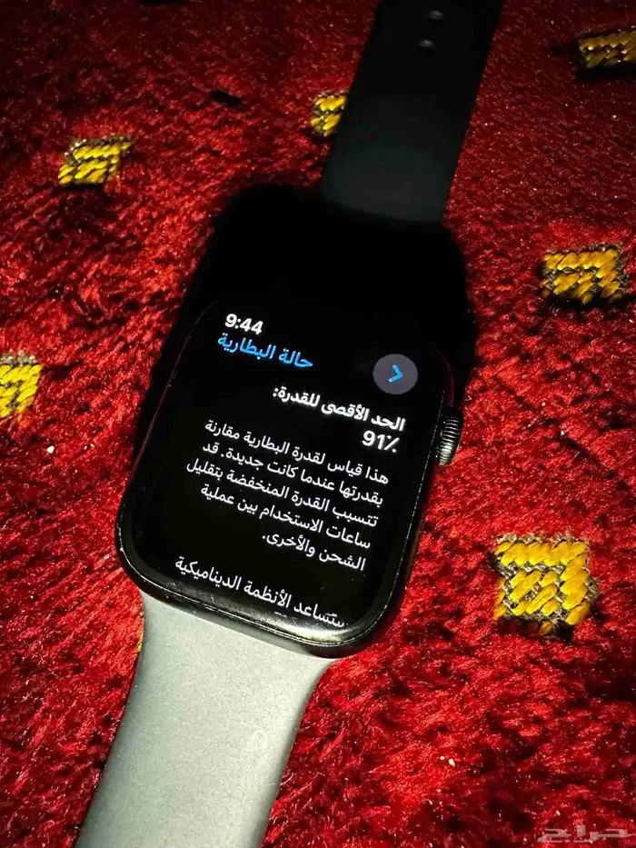 Apple Watch Series 9 ( GPS خلوي ) لون اسود مقاس 45مم سبب 5