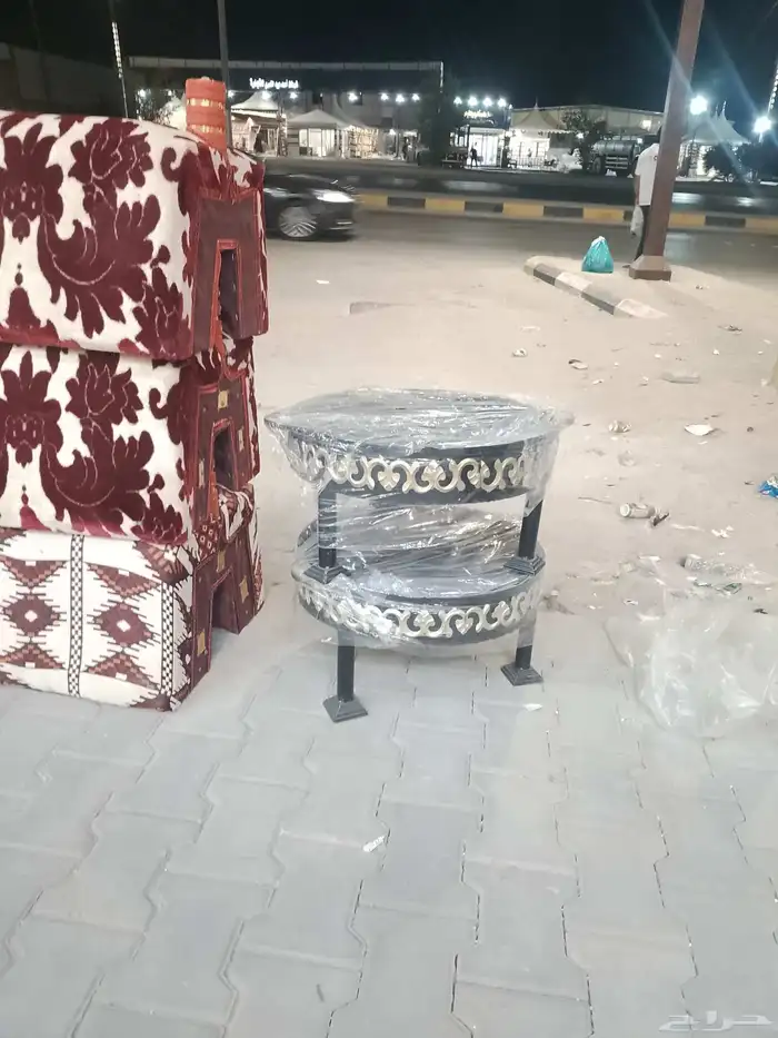 مناقل جمر حديد حمالة حطب جميع المقاسات والألوان 3