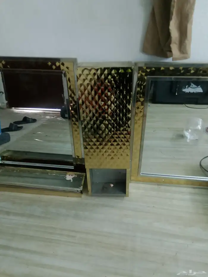 مغسله دولاب حوضين متر ونص دهبي 4