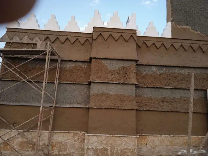 بناء وترميم بيوت الطين والحجر والاسقف اثل وجريد لياسه طينيه 8