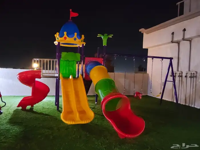 مجموعات زحاليق ومراجيح متنوعة منفصلة ومتصلة جديدة بالكرتون 12