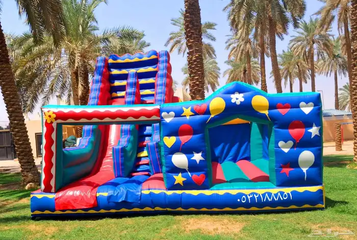 تأجير زحاليق جافه نطيطات زحاليق مائيه متاهات الرياض 7