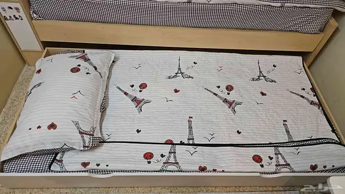 سرير هوم بوكس المتكامل راحة مزدوجة وذكاء التخزين 2