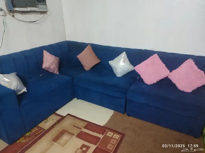 مجلس 5قطع حرف L وغسالة 6كيلو 0