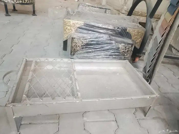 مناقل جمر حديد حمالة حطب جميع المقاسات والألوان 6