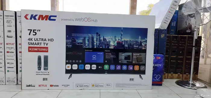 توصيل سريع تركيب مجاني شاشات تلفزيون سمارت4k QLED واي فاي 18