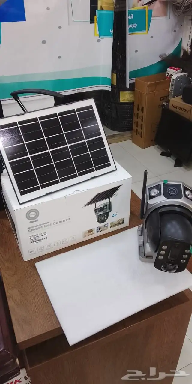 كاميرا ذكية بزاوية 360  تعمل بالطاقة الشمسية لا تحتاج إل 0