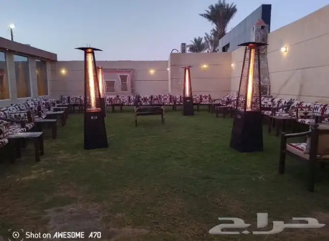 محل تاجير طاولات وكراسي يوجد لدينا دفايات اذا الملك في كراسي 4