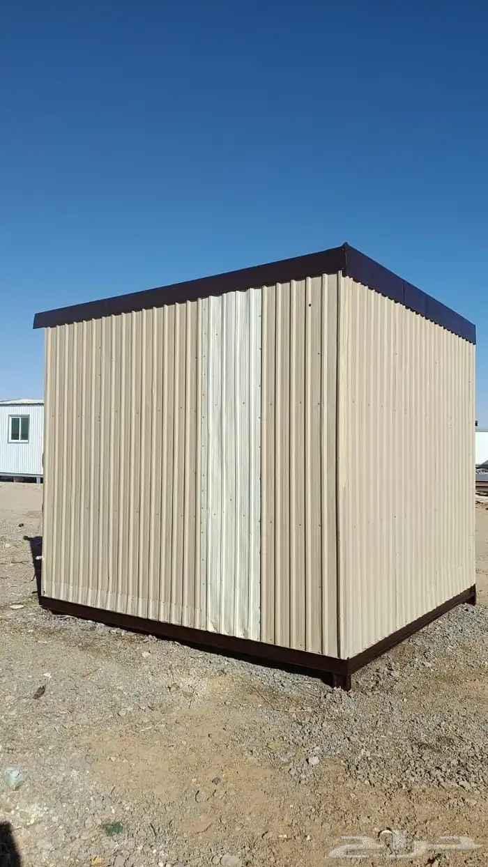 للبيع غرفة بركس متنقلة جاهزة غرفة حارس مع دورة مياه 3 3 3