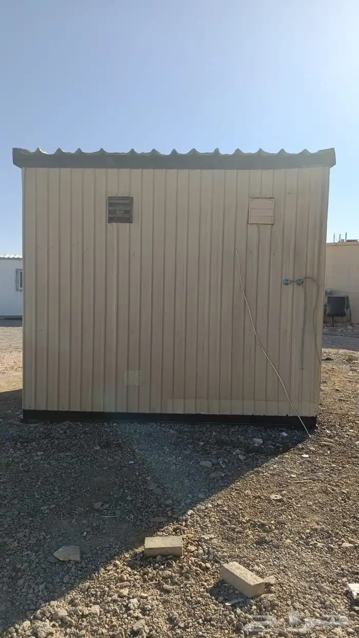 للبيع غرفة بركس متنقلة جاهزة غرفة حارس مع دورة مياه 3 3 2