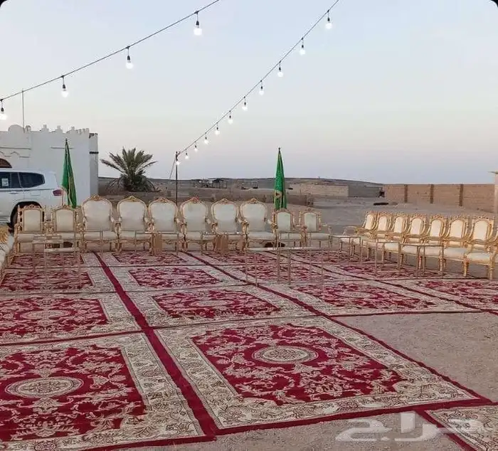 محل تاجير طاولات وكراسي يوجد لدينا دفايات اذا الملك في كراسي 18